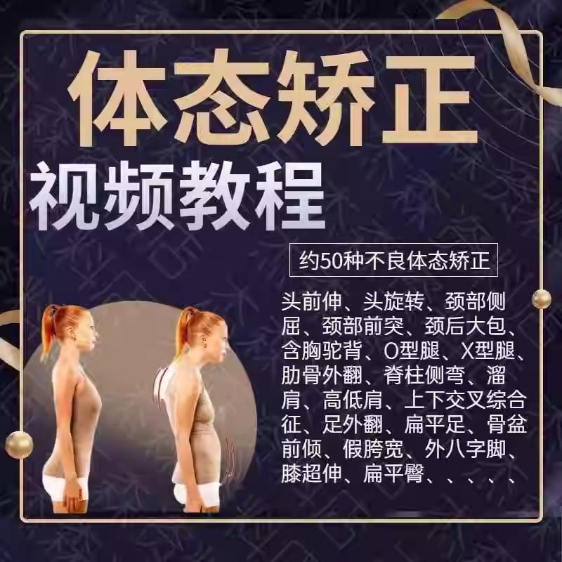 体态矫正运动评估视频教学课程健身身材管理纠正锻炼恢复教程-淘宝虚拟库