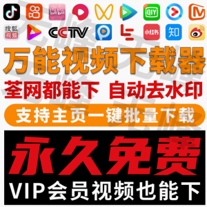 抖音快手短视频批量下载无水印西瓜下载软件网页一键采集高清素材-淘宝虚拟库