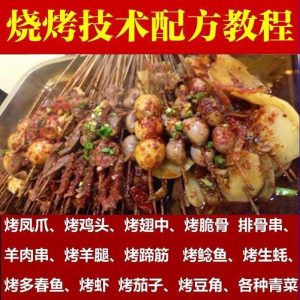 正宗全国烧烤技术配方全套视频教程配料技巧制作培训教学资料大全-淘宝虚拟库