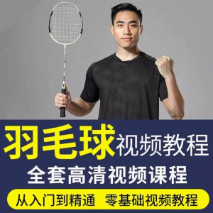 羽毛球视频教程少儿童成人零基础自学课程战术训练教学技巧培训-淘宝虚拟库