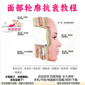 美商课程面部轮廓抗衰美肤减龄变美视频教程形象管理内在美好气色-淘宝虚拟库