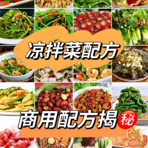 摆地摊街边特色自选拌凉菜小菜制作小吃技术配方教程培训视频教学-淘宝虚拟库