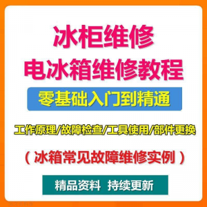 电冰柜冰箱维修教程主板修理原理检修技术教学视频维修实例资料-淘宝虚拟库