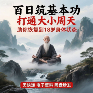 百日筑基功打通大小周天电子版视频课程动功通脉秘传心法打坐讲解-淘宝虚拟库