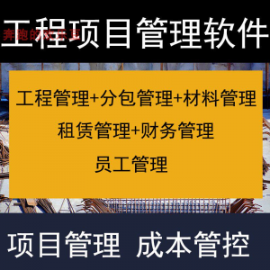 建筑工程项目管理软件分包材料财务合同签证管理工程成本控制系统-淘宝虚拟库