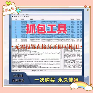 抓包工具软件开发源代码分析设计素材一次性购买永久使用-淘宝虚拟库
