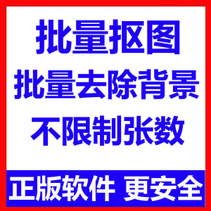 批量抠图工具 全自动去除图片背景软件 本地运行 不限制张数-淘宝虚拟库