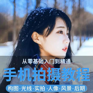 手机摄影教程snapseed人像后期修图拍摄拍照课程从入门到精通-淘宝虚拟库